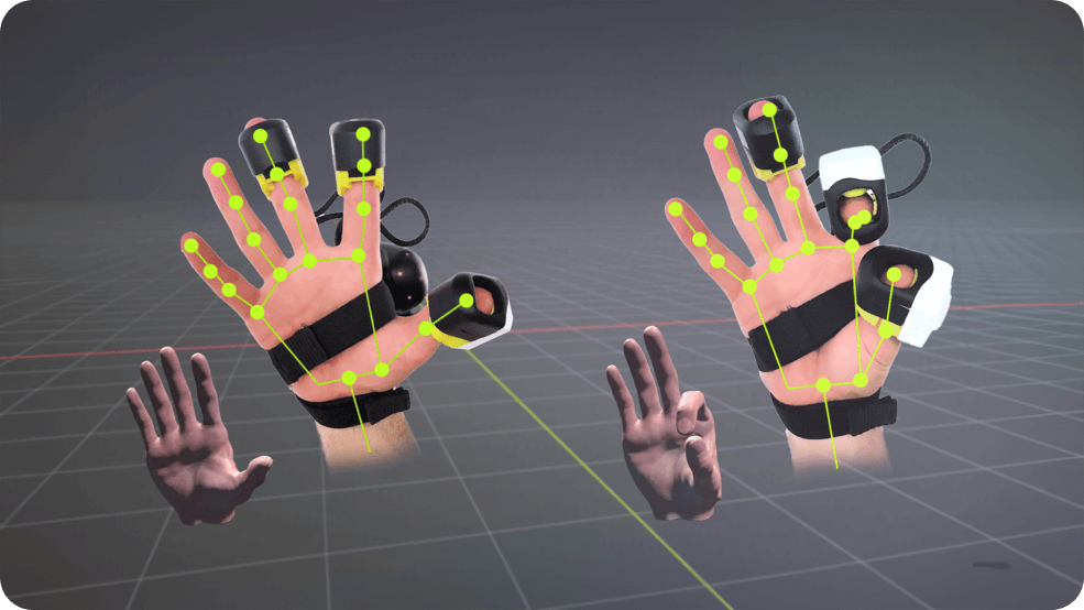 Finger tracking touchDIVER haptic glove