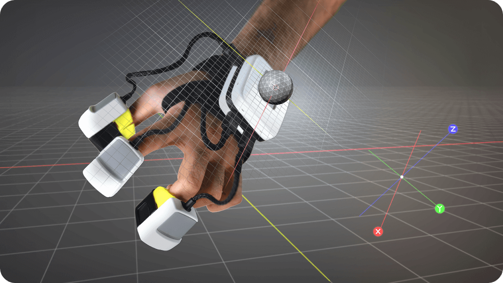 Wrist tracking TouchDIVER haptic glove